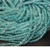 Green Apatite Israel Faceted Beads Strand Best Faceted Israel Cut Beads Quality A Grade 14 Inches Green Apatite Strand  Size - 4mm Approx 